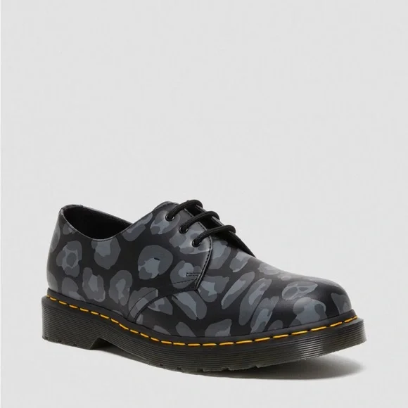 Dr. Martens 1461 DISTORTED LEOPARD PRINT OXFORD SHOES